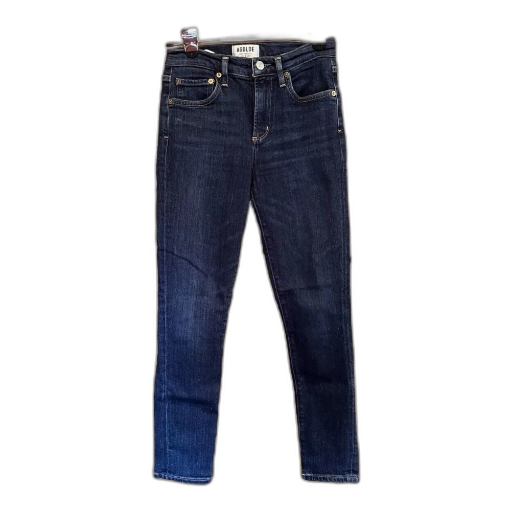 AGOLDE Sophia Revolve Denim Jeans Womens 25 Blue Stretch Ankle Cropped Classic